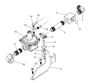 Engine Group - Regulator Diagram and Parts List for 076071-0  Briggs and Stratton Generator